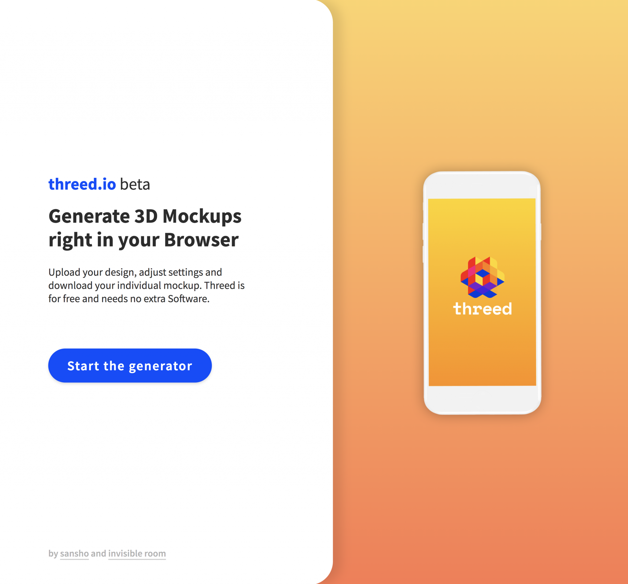 Threed – 3D Mockups